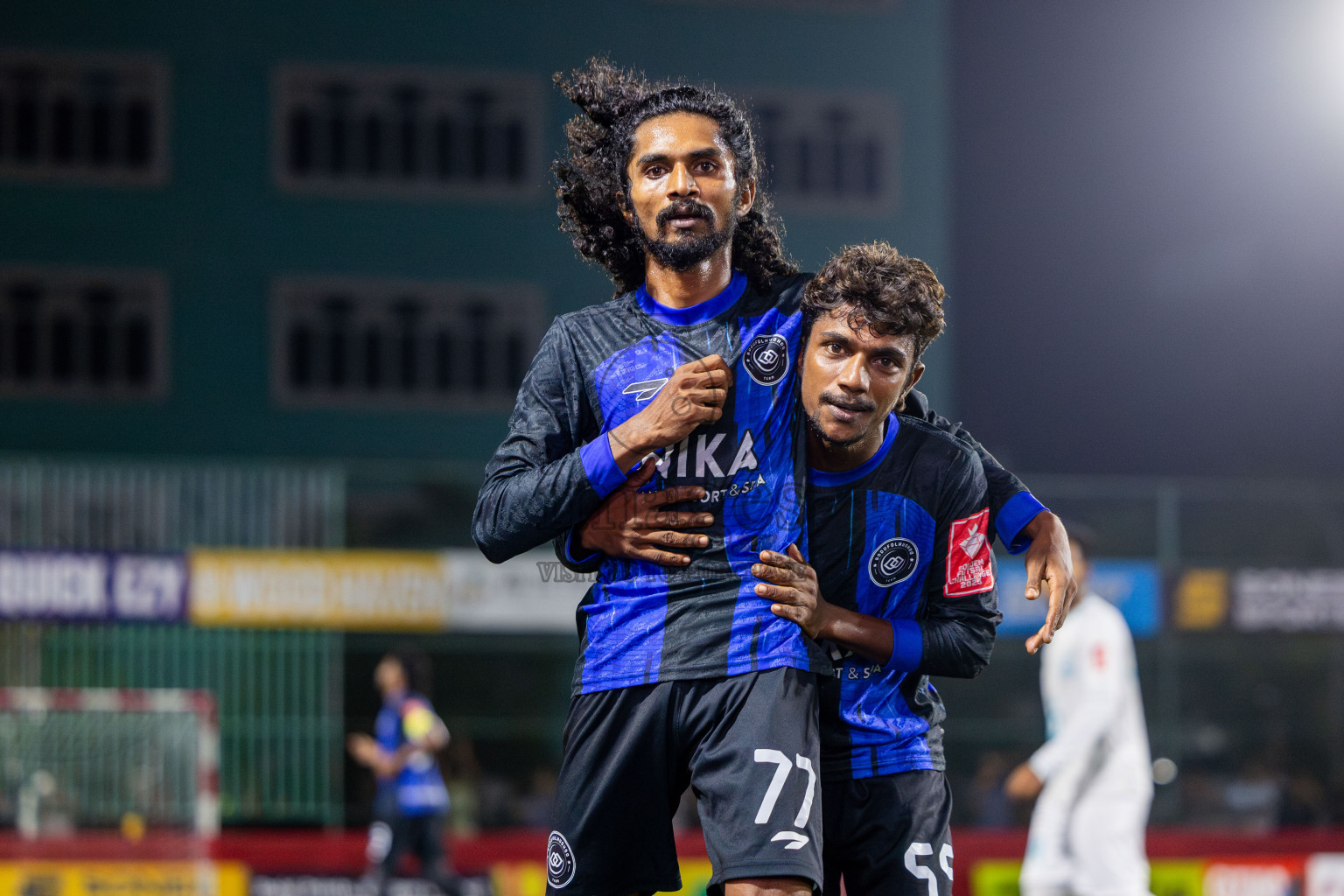 AA Bodufolhudhoo vs AA Thoddoo in Day 15 of Golden Futsal Challenge 2025 was held on Sunday, 19th January 2025, in Hulhumale', Maldives. Photos: Nausham Waheed / images.mv