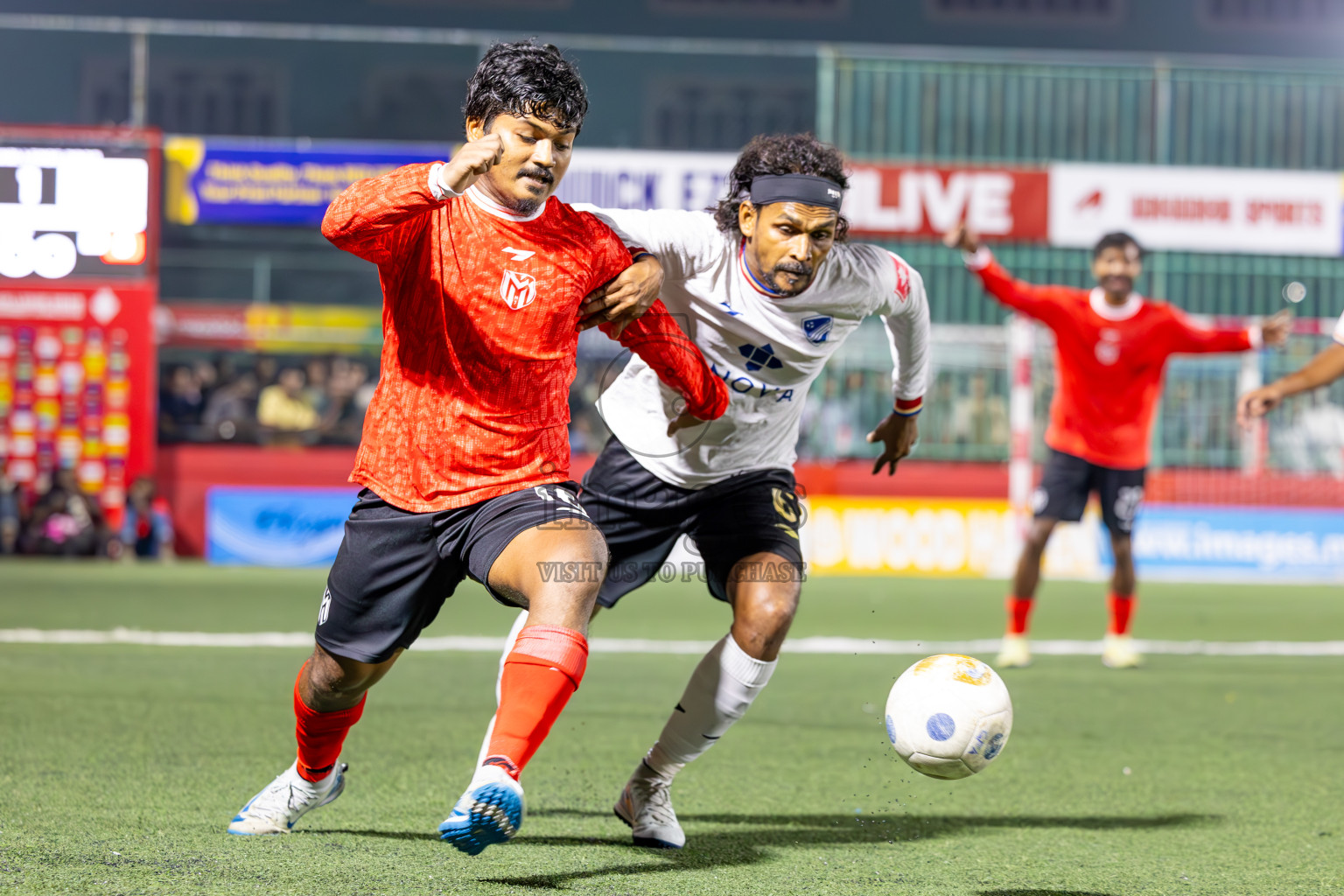 Dh Maaenboodhoo vs Dh Kudahuvadhoo in Dhaalu Atoll Finals in Day 25 of Golden Futsal Challenge 2025 was held on Wednesday , 28th January 2025, in Hulhumale', Maldives. Photos: Ismail Thoriq / images.mv