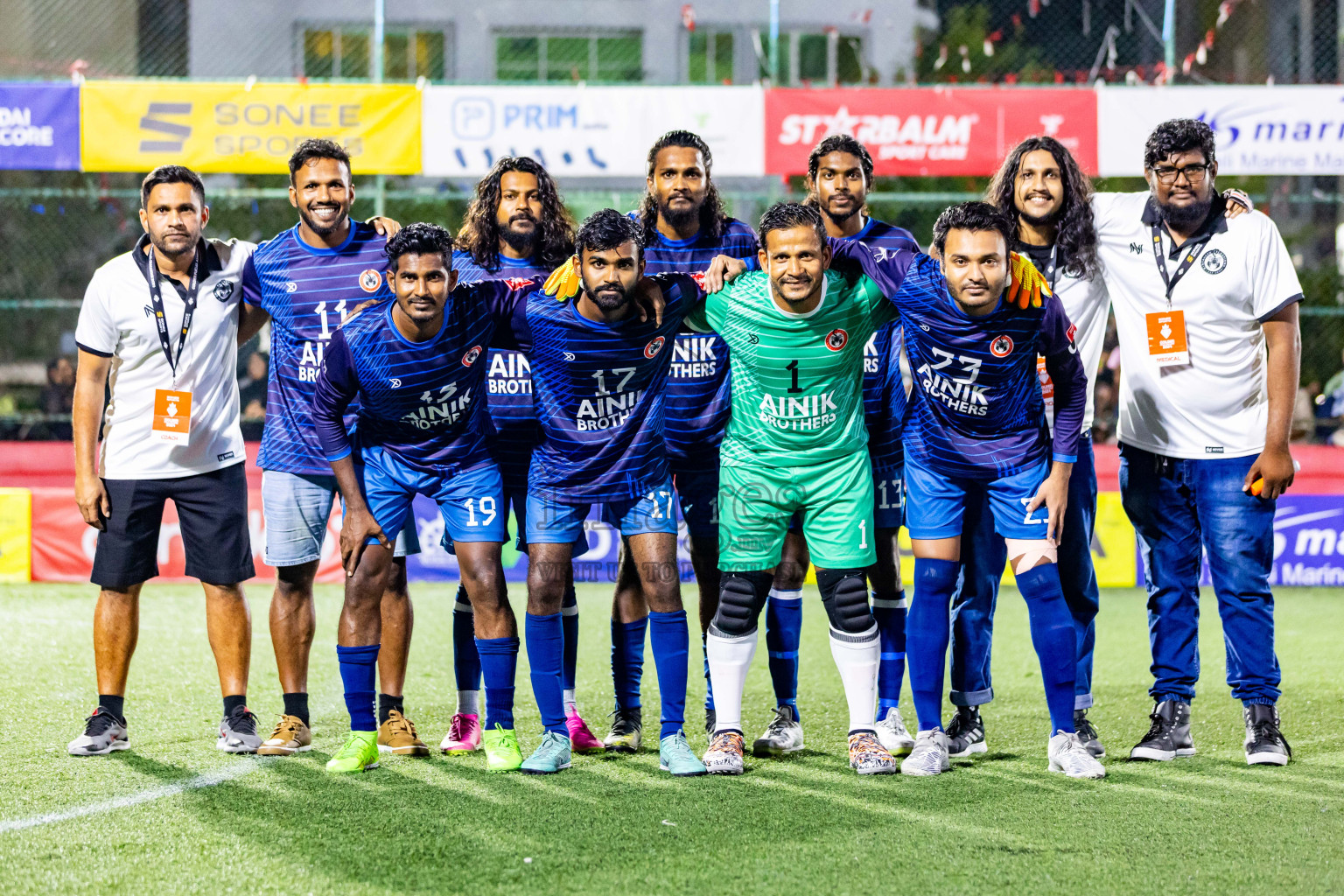 Lh Hinnavaru vs Lh Kurendhoo in Day 29 of Golden Futsal Challenge 2024 was held on Tuesday , 13th February 2024 in Hulhumale', Maldives Photos: Nausham Waheed / images.mv