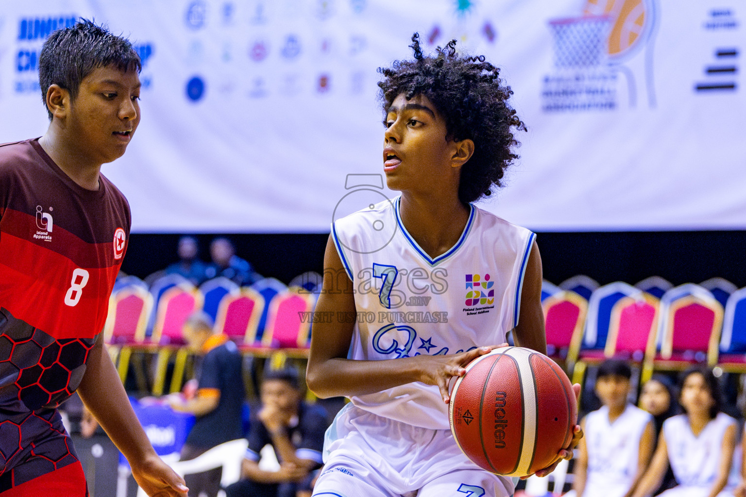 Iskandhar School vs Finland International School in Under 13 Boys Final of Junior Basketball Championship 2024 was held in Social Center, Male', Maldives on Sunday, 15th December 2024. Photos: Nausham Waheed / images.mv