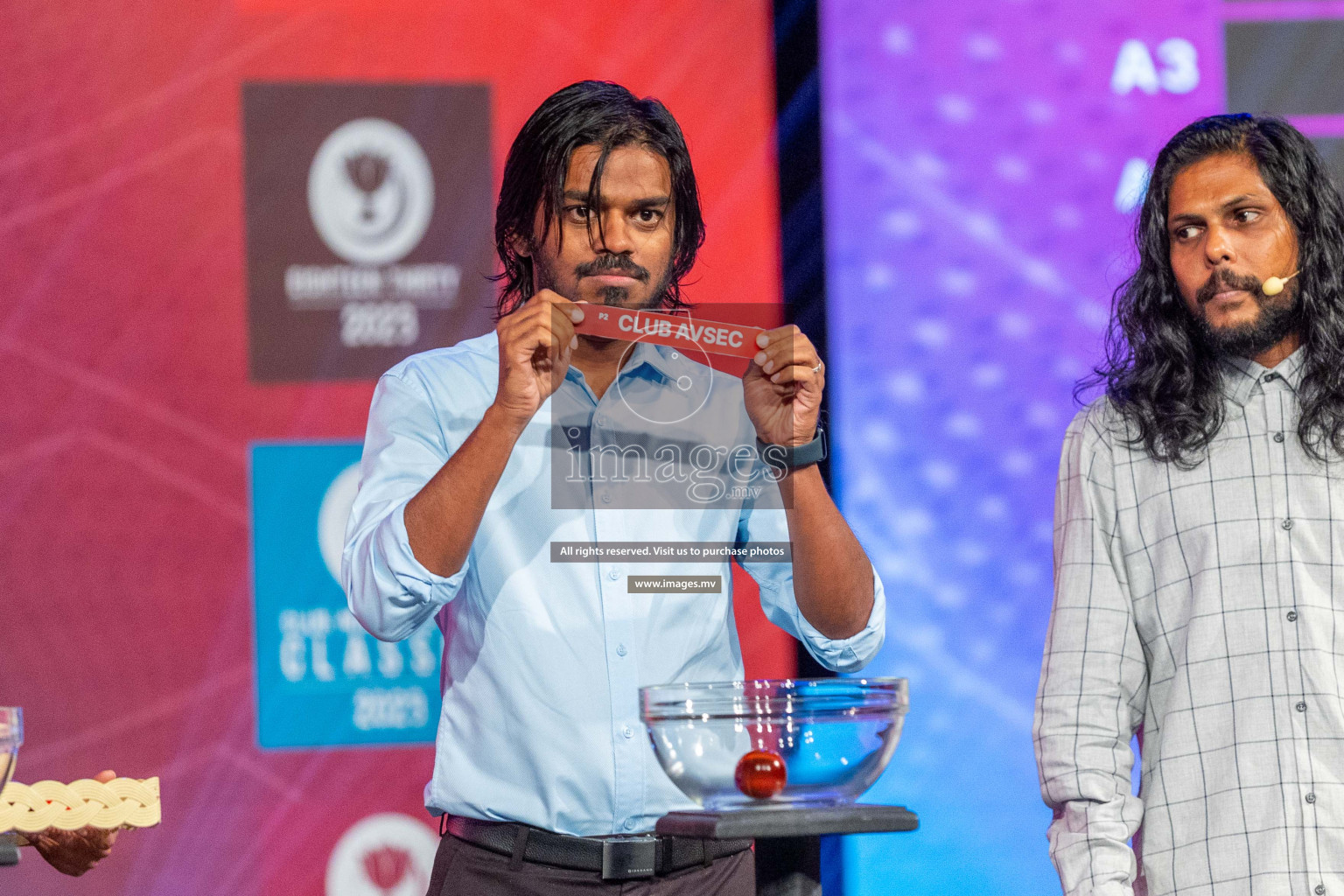 Draw ceremony of Club Maldives 2023 was held on Thursday, 6th July 2023 at PSM Studio in Male', Maldives.  Photos: Ismail Thoriq / images.mv