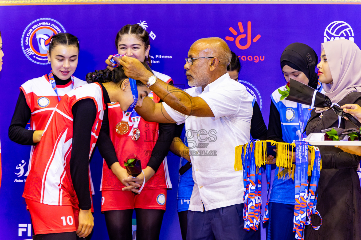 Nepal Police Club vs Humo VC in the Final of CAVA Woman's Volleyball Club Championship 2024 was held in Social Center, Male', Maldives on Saturday, 21st September 2024. Photos: Nausham Waheed / images.mv