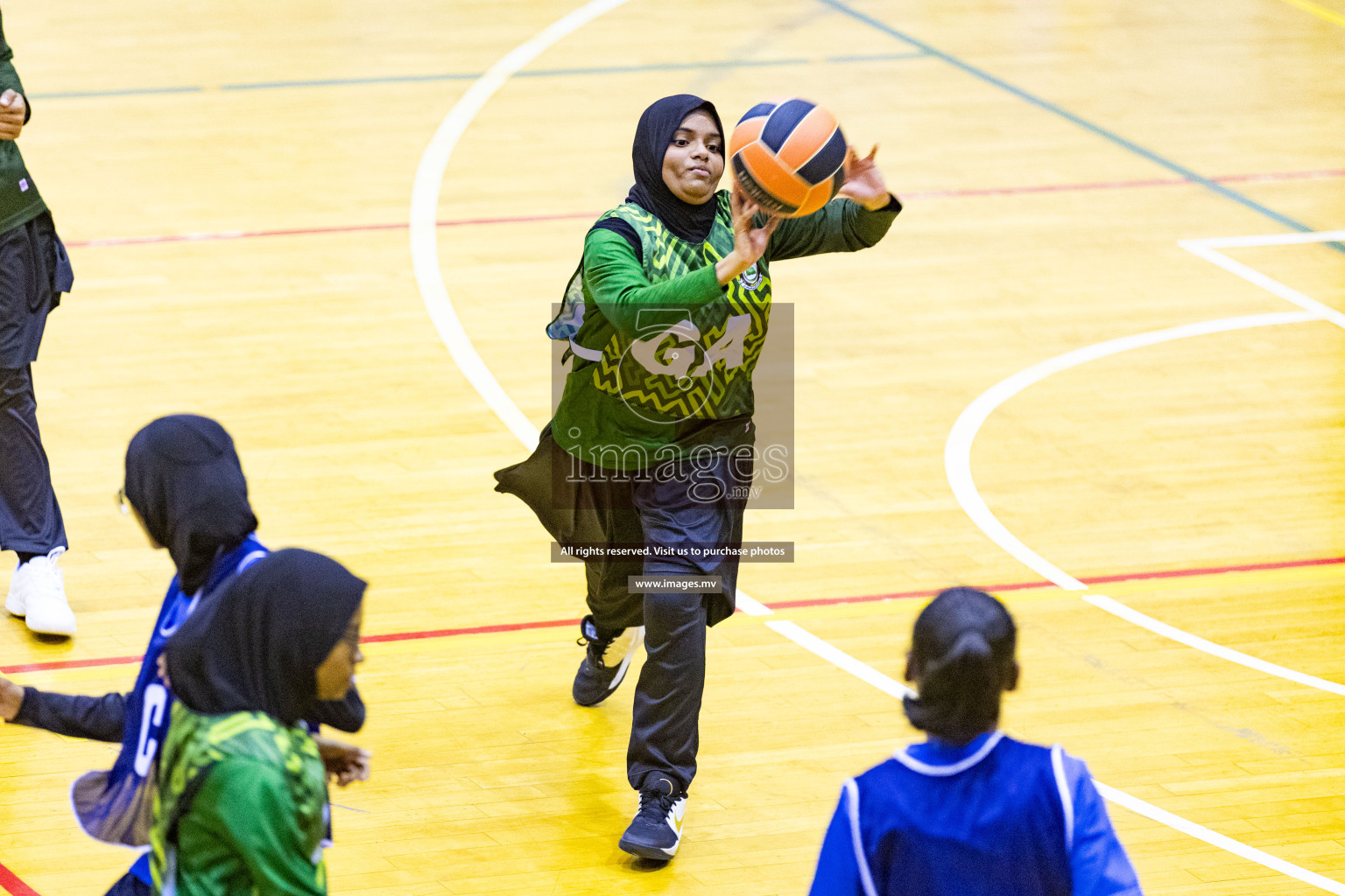 Day2 of 24th Interschool Netball Tournament 2023 was held in Social Center, Male', Maldives on 28th October 2023. Photos: Nausham Waheed / images.mv