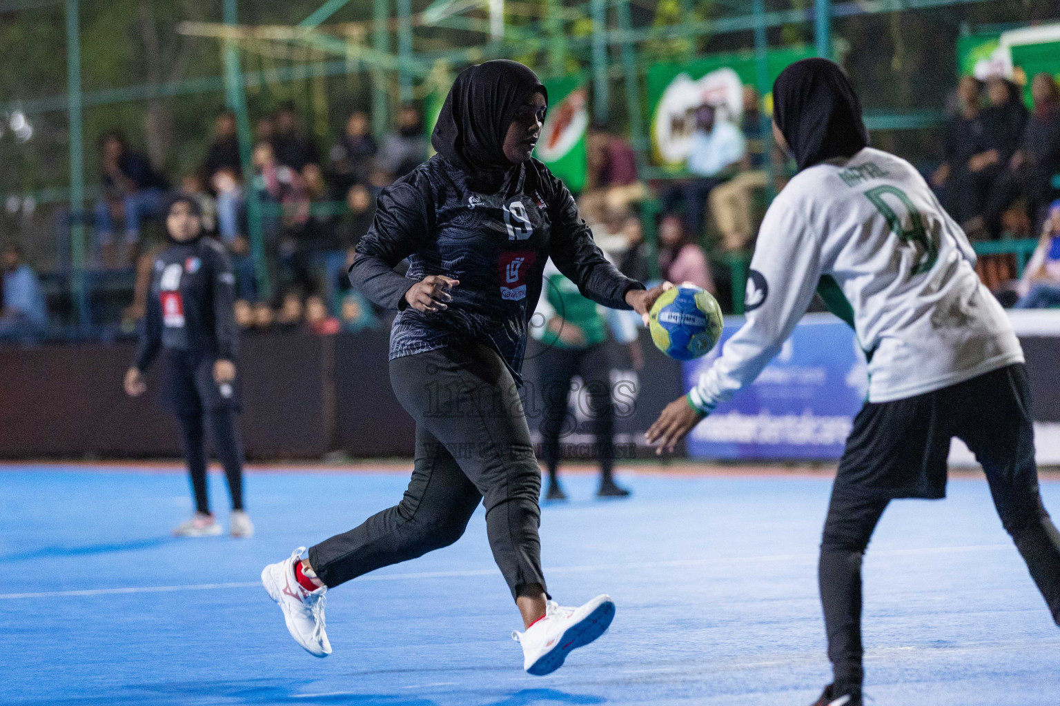 Day 18 of 10th National Handball Tournament 2023, held in Handball ground, Male', Maldives on Sunday, 17th December 2023 Photos: Nausham Waheed/ Images.mv