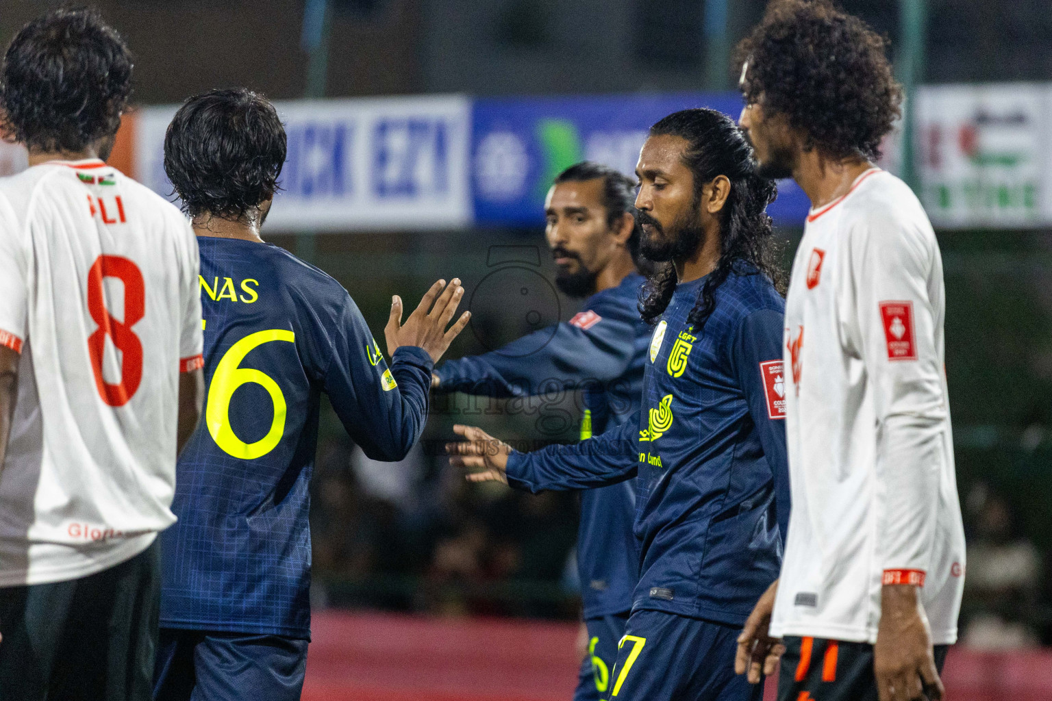 L  Dhanbidhoo vs L Gan in Day 20 of Golden Futsal Challenge 2024 was held on Saturday , 3rd February 2024 in Hulhumale', Maldives Photos: Nausham Waheed / images.mv