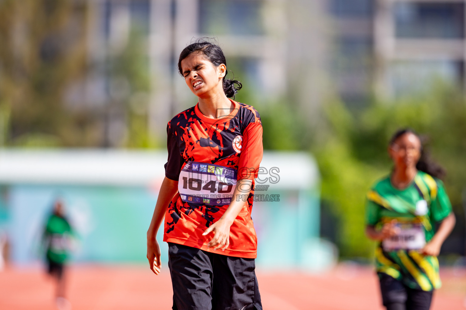 Day 3 of MWSC Interschool Athletics Championships 2024 held in Hulhumale Running Track, Hulhumale, Maldives on Monday, 11th November 2024. 
Photos by: Hassan Simah / Images.mv