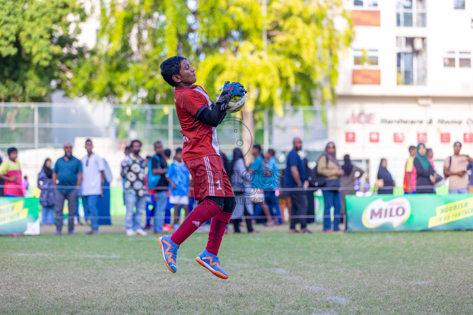 Day 2  of MILO Academy Championship 2024 - U12 was held at Henveiru Grounds in Male', Maldives on Thursday, 5th July 2024. Photos: Shuu Abdul Sattar / images.mv