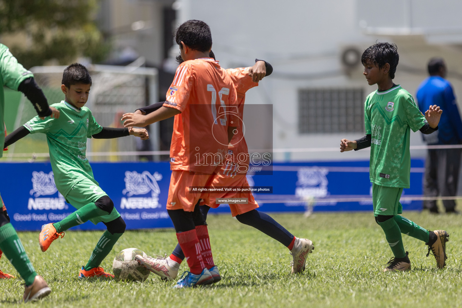 Day 1 of Nestle kids football fiesta, held in Henveyru Football Stadium, Male', Maldives on Wednesday, 11th October 2023 Photos: Shut Abdul Sattar/ Images.mv