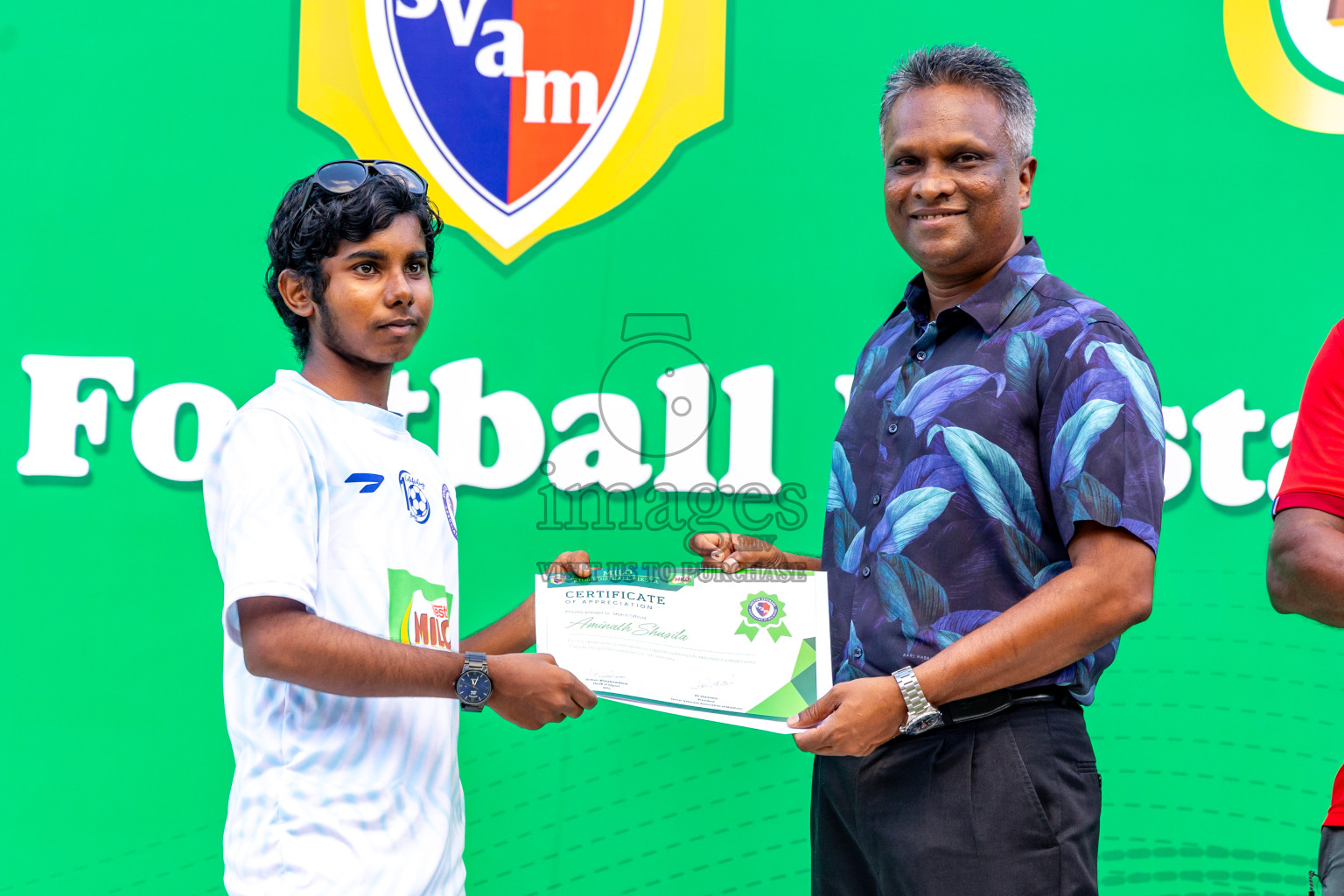 Day 2 of MILO Kids Football Fiesta was held at National Stadium in Male', Maldives on Saturday, 24th February 2024.