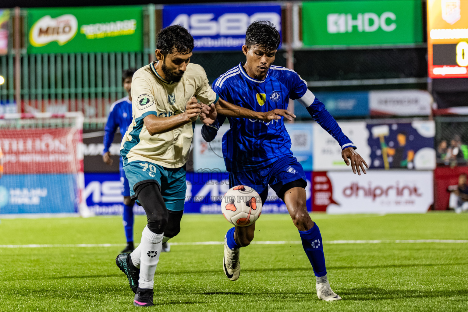 Team Naivaadhoo vs Mylo City Sports Club in Kings Cup of Club Maldives Cup 2025 held in Rehendi Futsal Ground, Hulhumale', Maldives on Monday, 1st September 2025. Photos: Areef, Yasna / images.mv