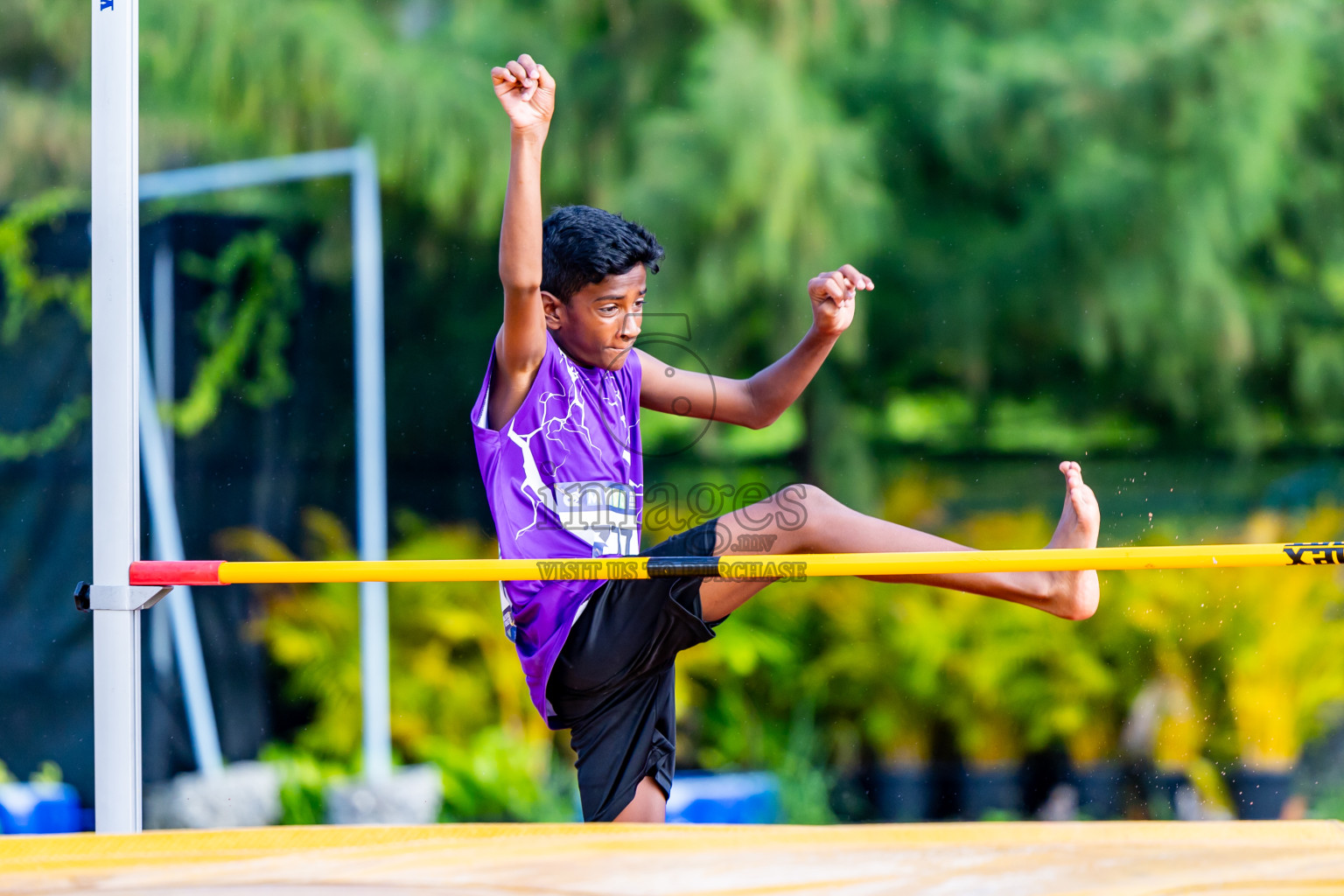 Day 3 of MWSC Interschool Athletics Championships 2024 held in Hulhumale Running Track, Hulhumale, Maldives on Monday, 11th November 2024. Photos by:  Nausham Waheed / Images.mv