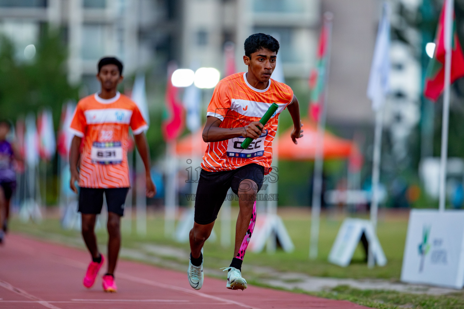 Day 4 of MWSC Interschool Athletics Championships 2024 held in Hulhumale Running Track, Hulhumale, Maldives on Tuesday, 12th November 2024. Photos by: Nausham Waheed / Images.mv