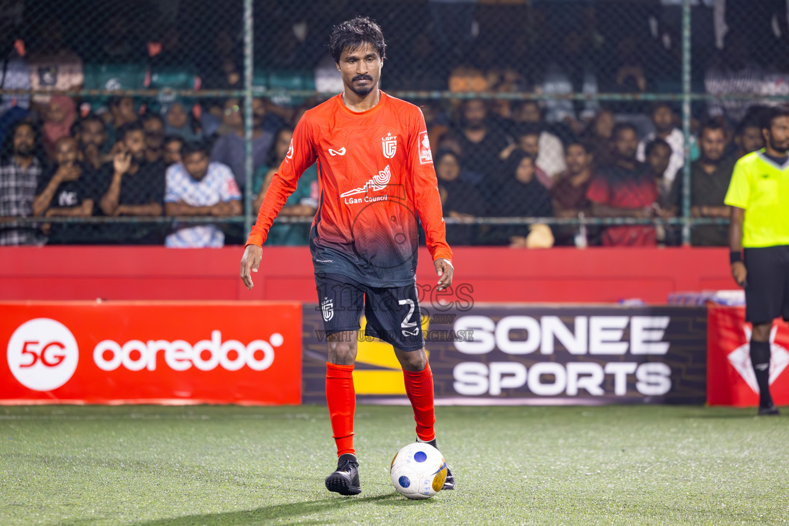 L Gan vs L Maabaidhoo in Day 14 of Golden Futsal Challenge 2025 was held on Saturday, 18th January 2025, in Hulhumale', Maldives. Photos: Ismail Thoriq / images.mv