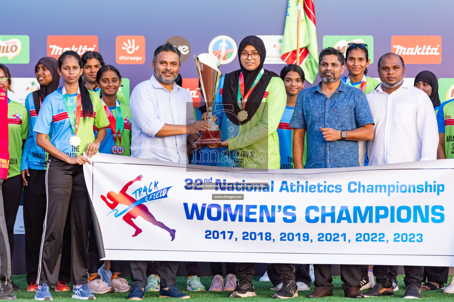 Day 3 of National Athletics Championship 2023 was held in Ekuveni Track at Male', Maldives on Saturday, 25th November 2023. Photos: Nausham Waheed / images.mv