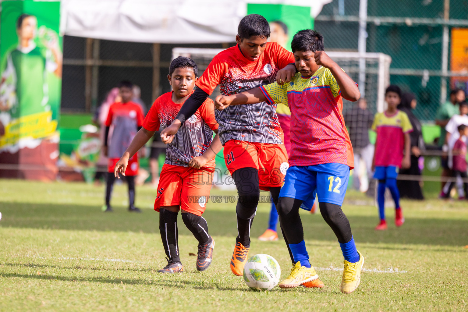 Day 1 of MILO Academy Championship 2024 - U12 was held at Henveiru Grounds in Male', Maldives on Thursday, 4th July 2024. 
Photos: Ismail Thoriq / images.mv