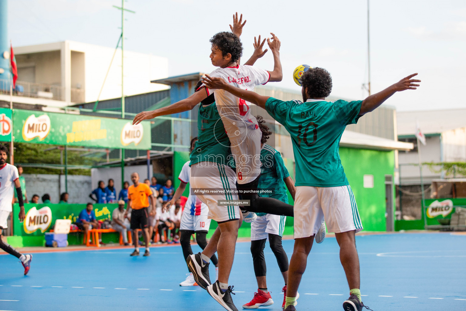 Milo 8th National Handball Tournament Day3, 17th December 2021, at Handball Ground, Male', Maldives. Photos by Shuu Abdul Sattar