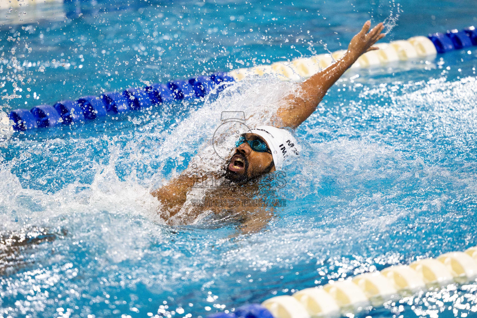 Day 6 of National Swimming Competition 2024 held in Hulhumale', Maldives on Wednesday, 18th December 2024. Photos: Mohamed Mahfooz Moosa / images.mv