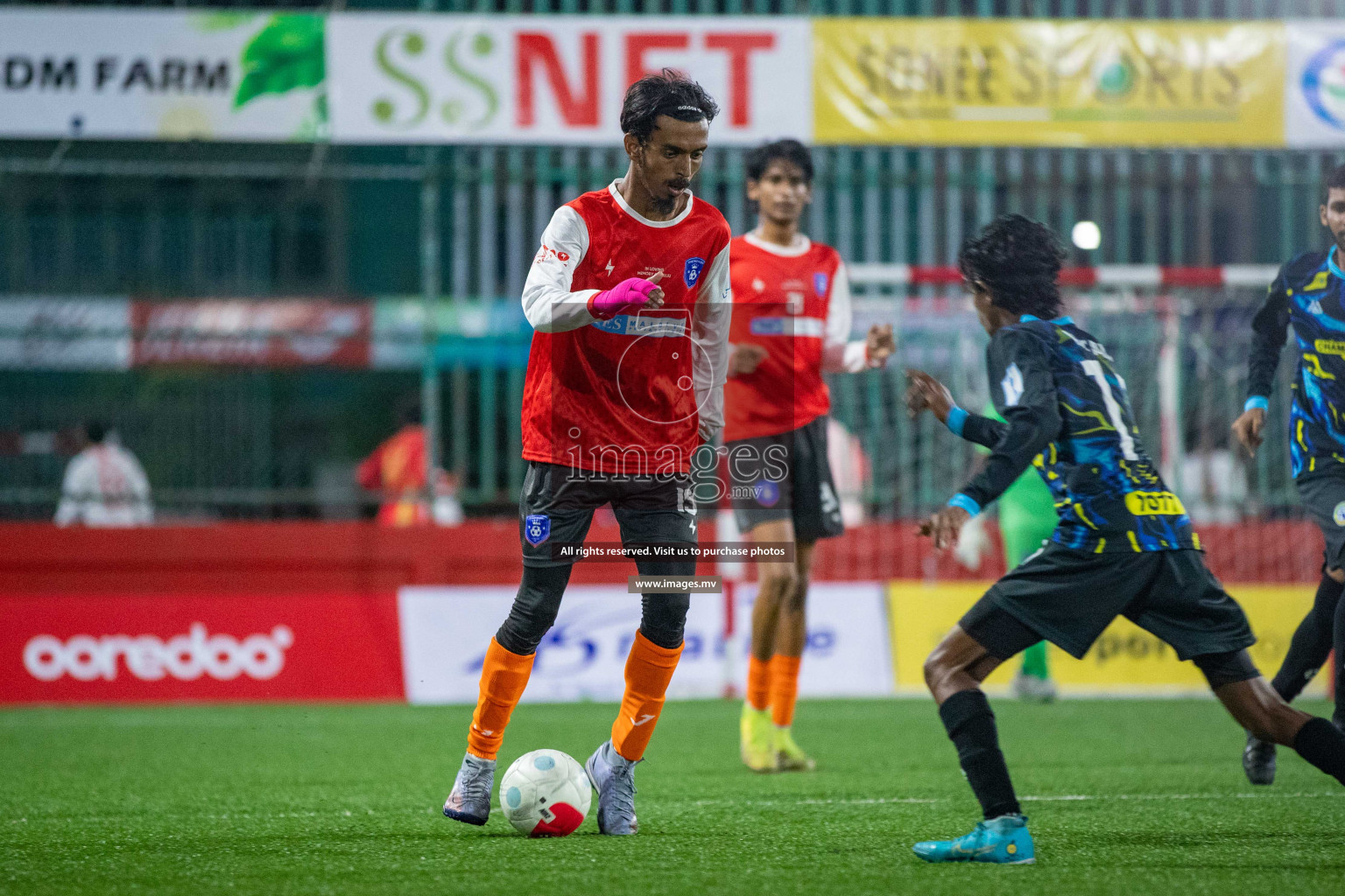 GA. Gemanafushi vs GA. Dhevvadhoo in Day 2 of Golden Futsal Challenge 2023 on 06 February 2023 in Hulhumale, Male, Maldives