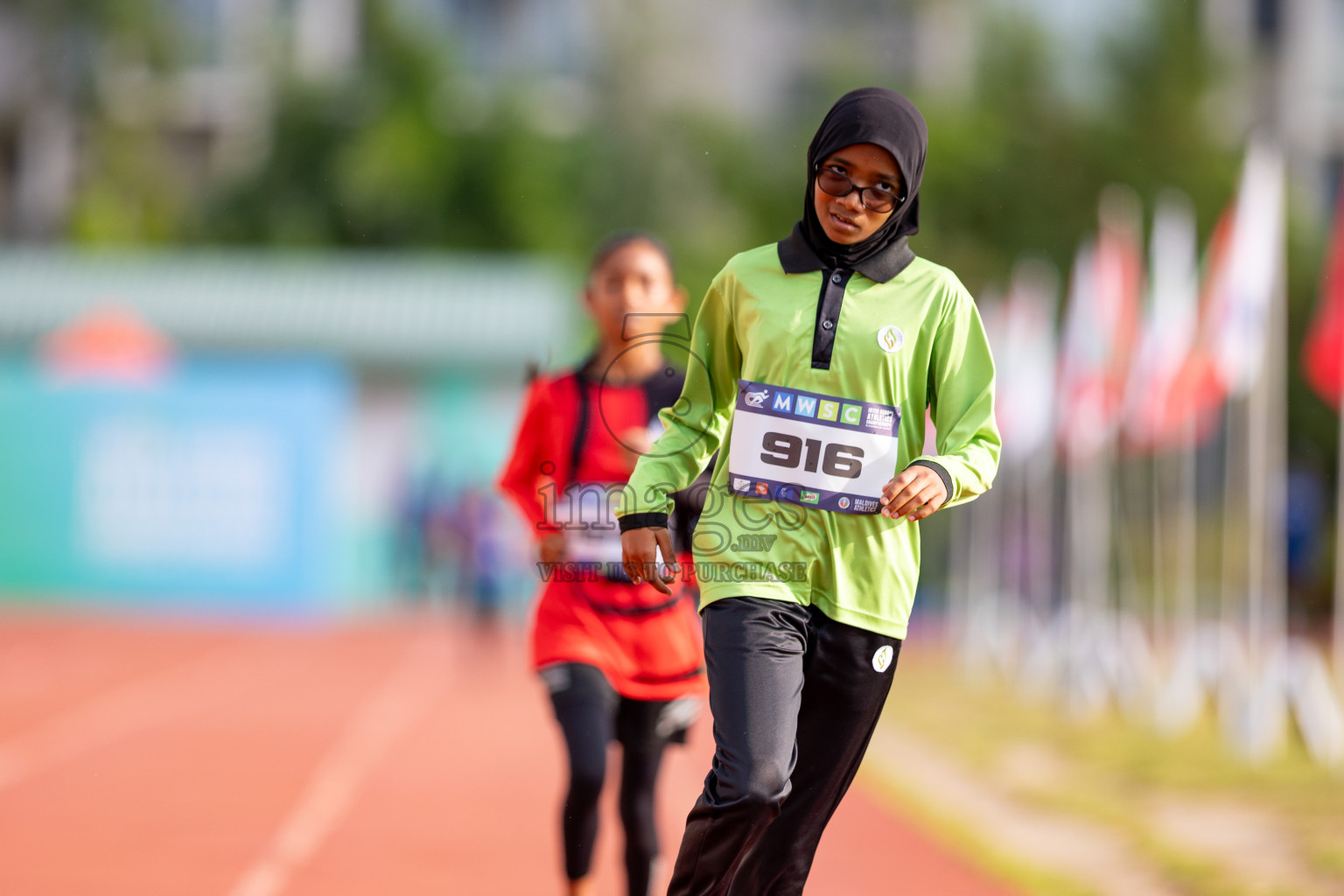 Day 3 of MWSC Interschool Athletics Championships 2024 held in Hulhumale Running Track, Hulhumale, Maldives on Monday, 11th November 2024. 
Photos by: Hassan Simah / Images.mv