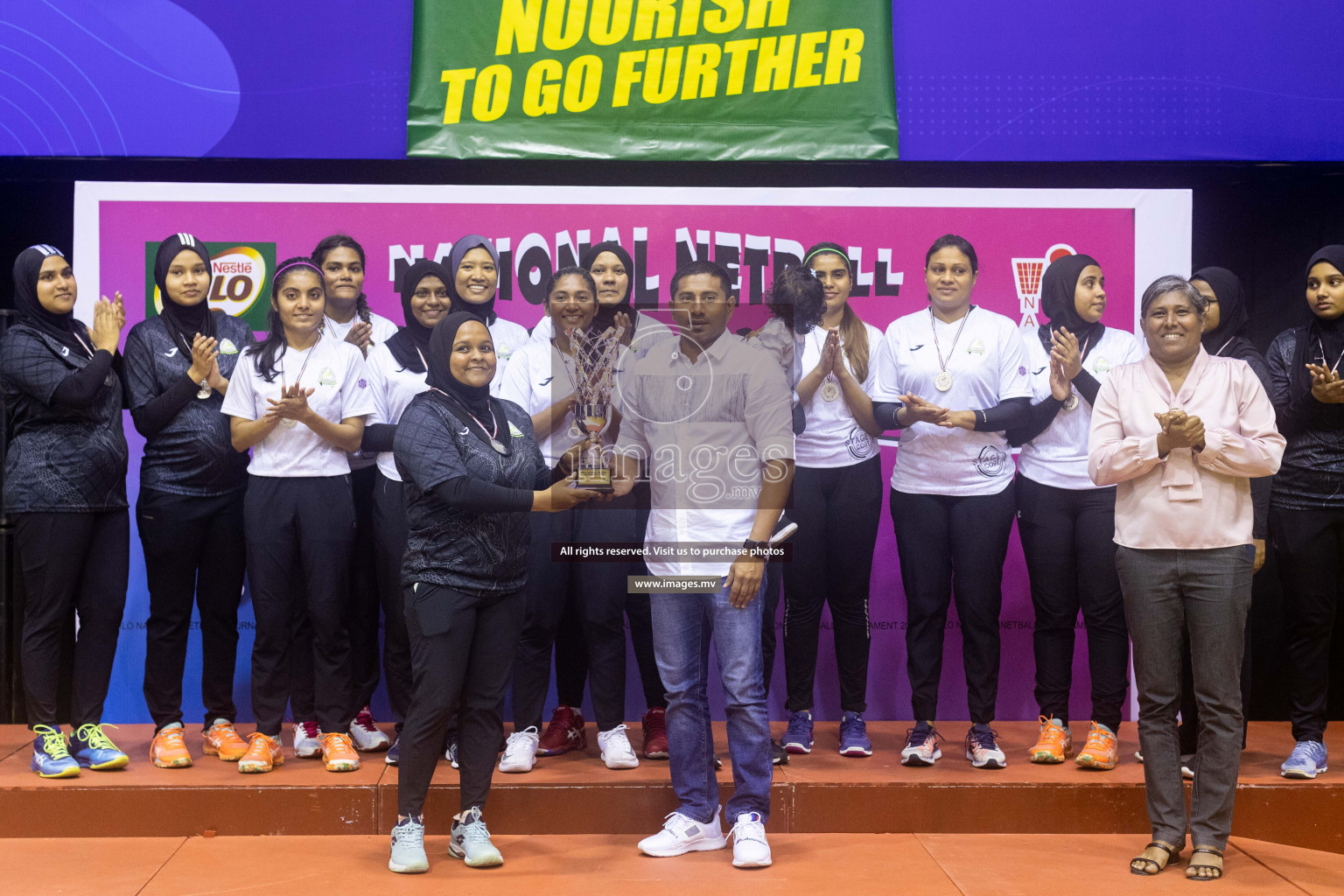 Club Green Streets vs Kulhudhufushi Y&RC in the 1st Division Final of Milo National Netball Tournament 2022 on 22nd July 2022 held in Social Center, Male', Maldives. Photographer: Shuu / images.mv