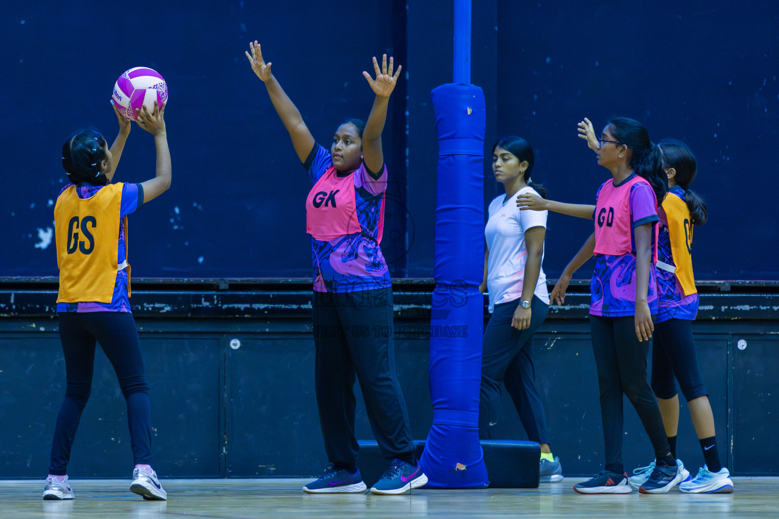 N Sports Academy B vs N Sports Academy B (U11) in Day 1 of 3rd Junior Championship - Netball association of Maldives, held at Social Center on 19th January 2025 . Photos by Shuu Abdul Sattar