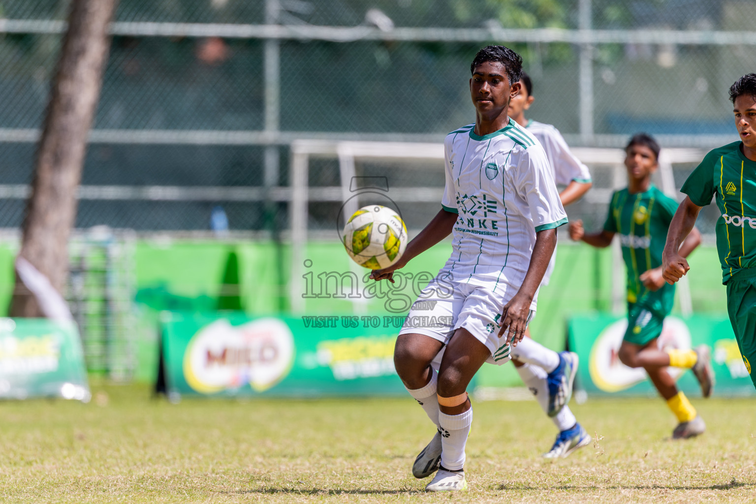 Day 4 of MILO Academy Championship 2025 (U14) was held on Sunday, 2nd November 2025 at Henveiru Football Grounds, Male', Maldives . 
Photos: Ismail Thoriq / images.mv