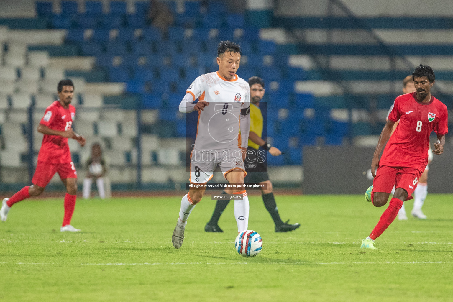 Maldives vs Bhutan in SAFF Championship 2023 held in Sree Kanteerava Stadium, Bengaluru, India, on Wednesday, 22nd June 2023. Photos: Nausham Waheed / images.mv