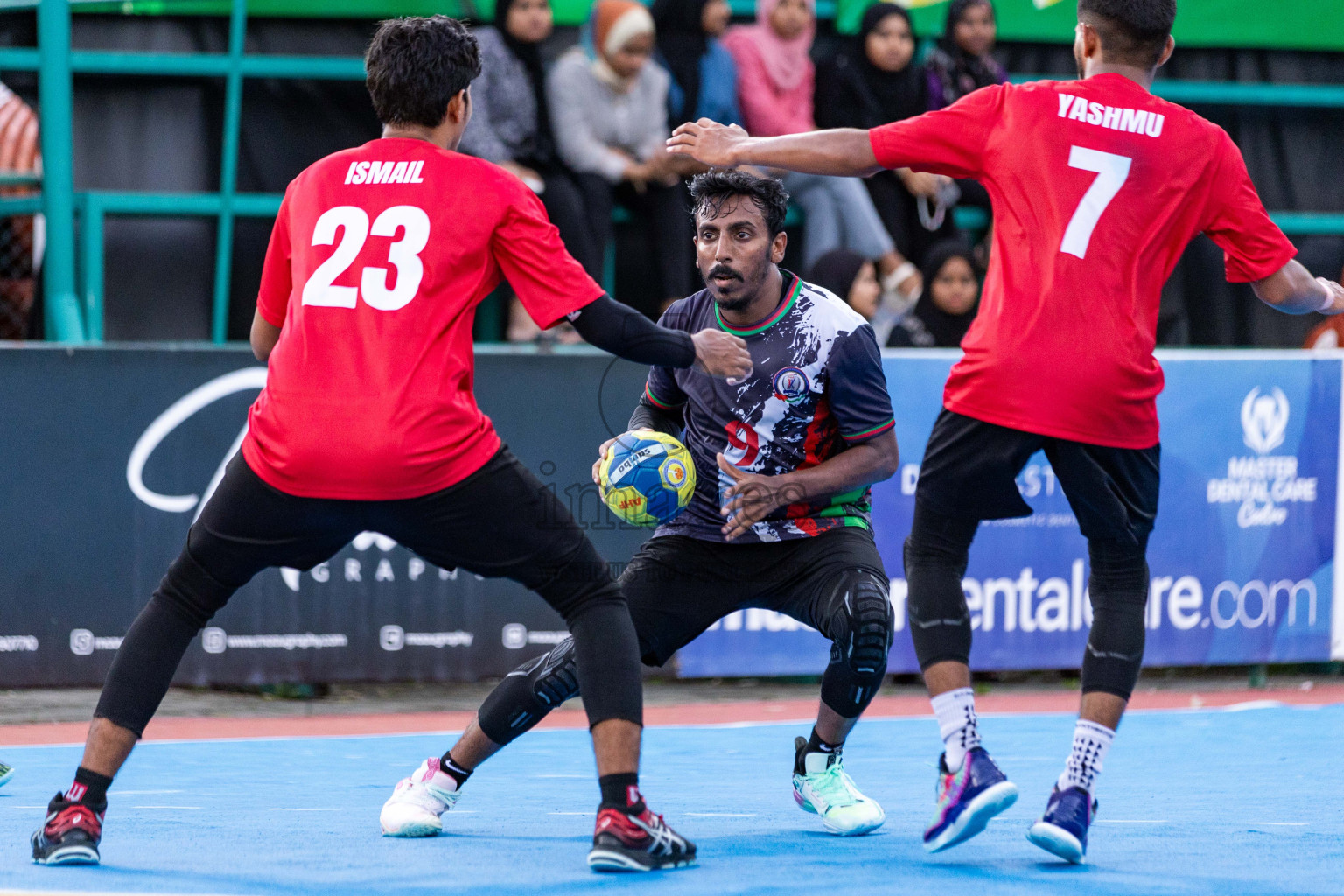 Day 8 of 10th National Handball Tournament 2023, held in Handball ground, Male', Maldives on Tuesday, 5th December 2023 Photos: Nausham Waheed/ Images.mv