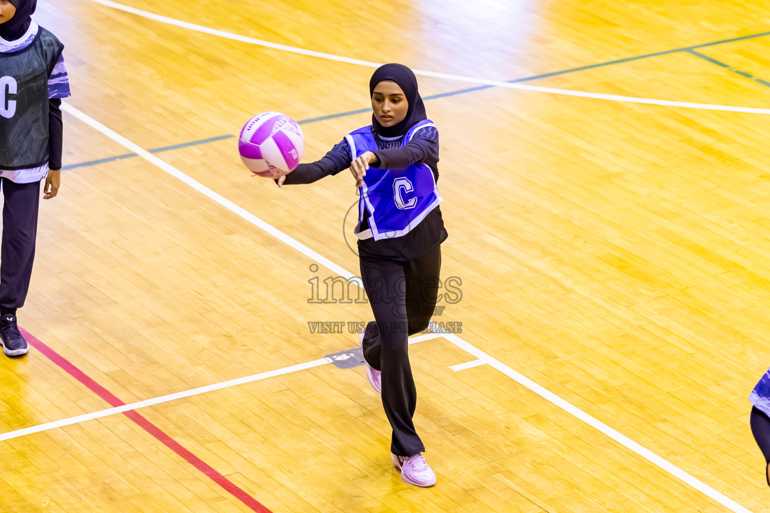 SC Skylark vs SC Shining Star in Day 7 of 24th Milo Netball Association Championship was held in Social Center at Male', Maldives on Sunday, 7th September 2025. Photos: Nausham Waheed / images.mv