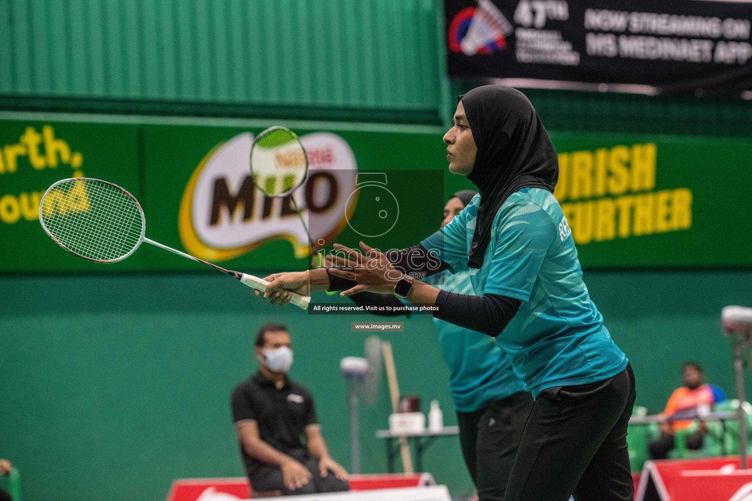 Day 3 of Badminton association mixed group championship 2021 held in Male', Maldives Photos by Nausham Waheed