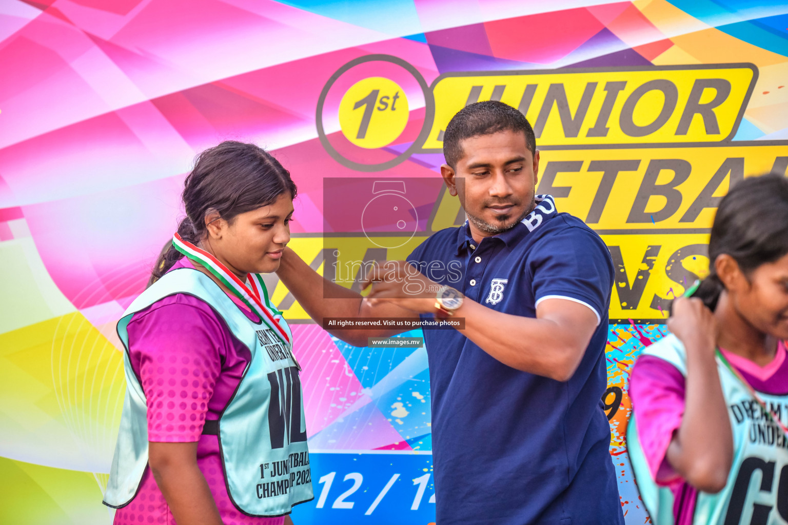 Final of Junior Netball Championship 2022 held in Male', Maldives on 19th March 2022. Photos by Nausham Waheed