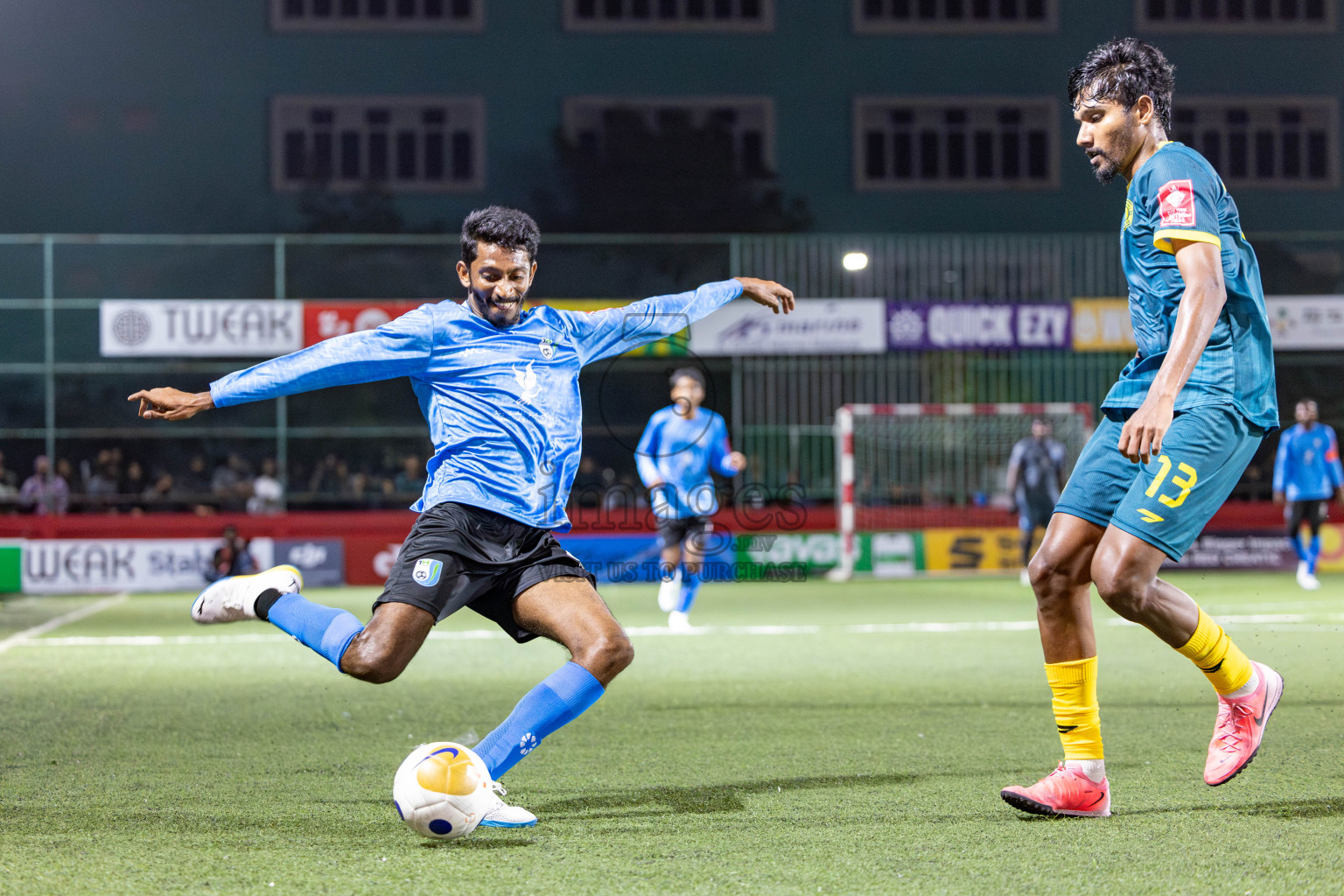 HDh. Hanimaadhoo vs HDh. Neykurendhoo in Day 1 of Golden Futsal Challenge 2025 on Sunday, 5th January 2025, in Hulhumale', Maldives 
Photos: Nausham Waheed / images.mv