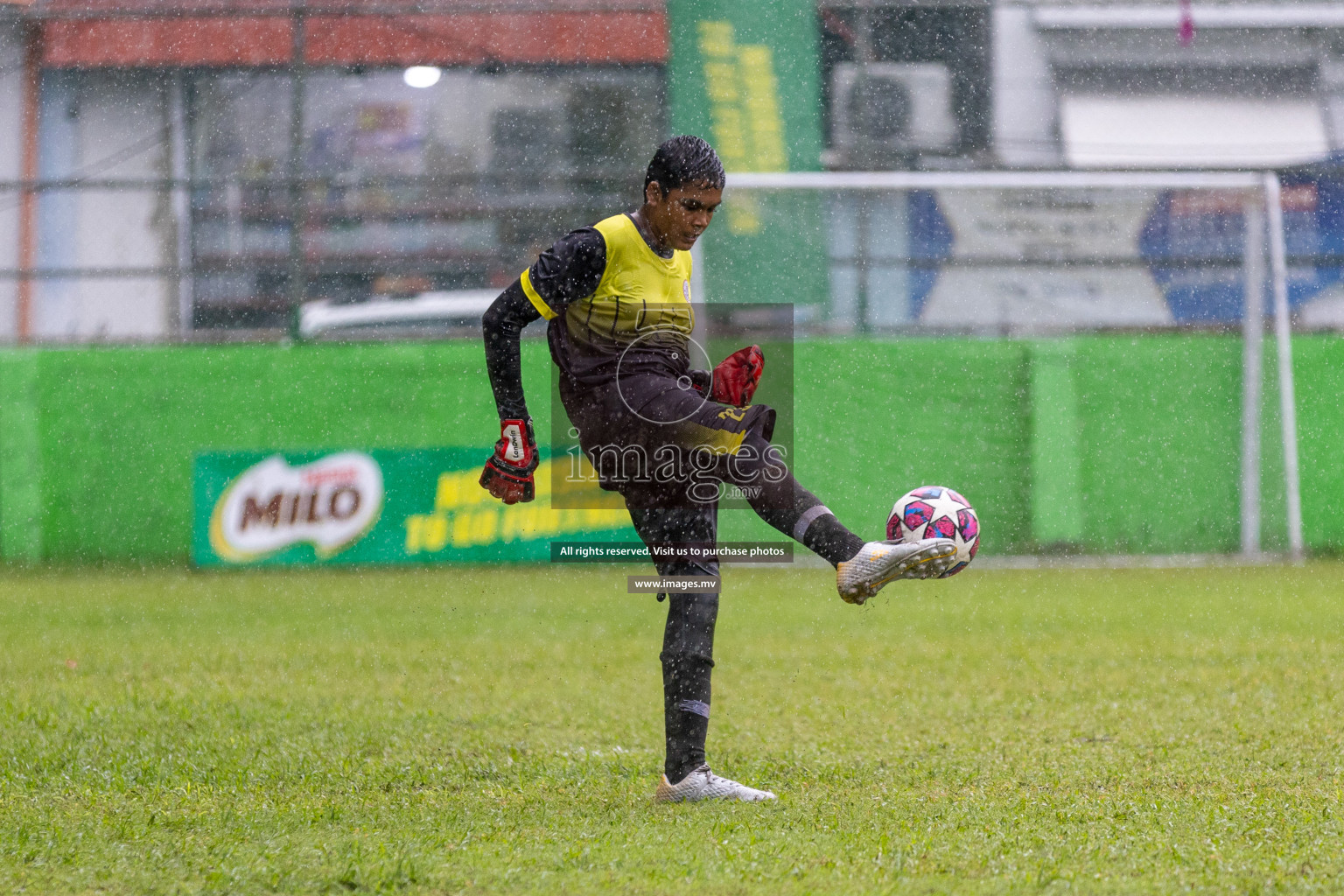 Day 1 of MILO Academy Championship 2023 (u14) was held in Henveyru Stadium Male', Maldives on 3rd November 2023. Photos: Nausham Waheed / images.mv