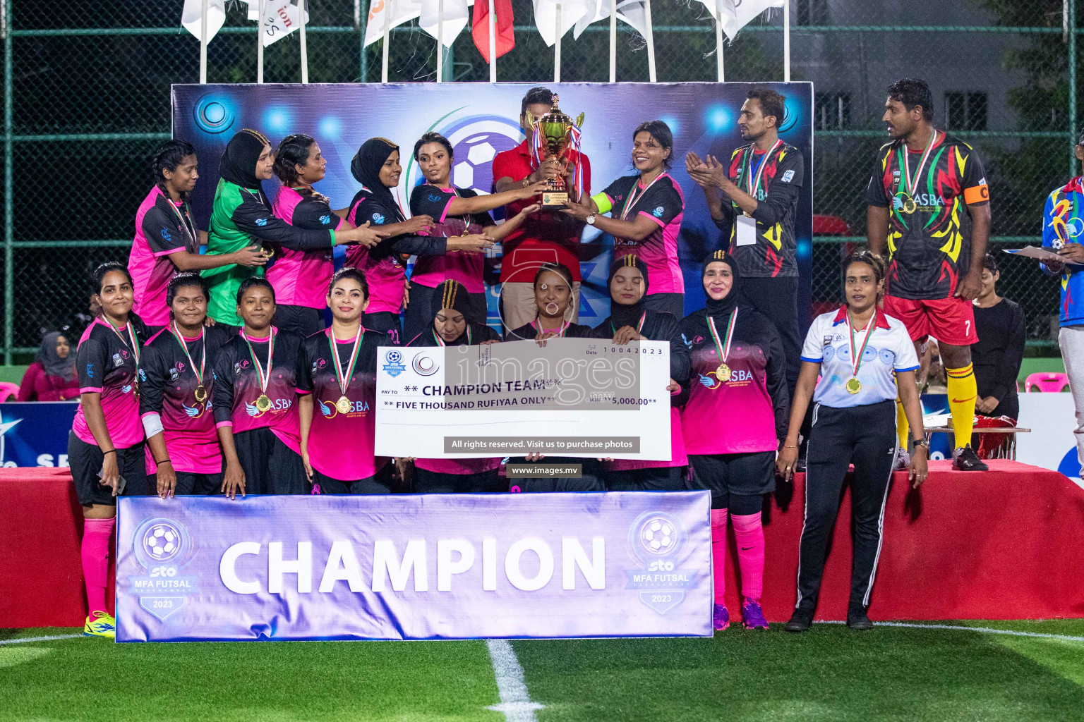 Final of MFA Futsal Tournament 2023 on 10th April 2023 held in Hulhumale'. Photos: Nausham waheed /images.mv