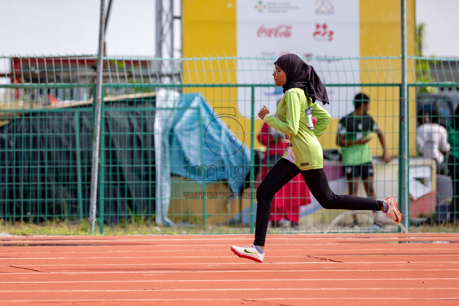 Day 2 of MWSC Interschool Athletics Championships 2024 held in Hulhumale Running Track, Hulhumale, Maldives on Sunday, 10th November 2024. 
Photos by:  Hassan Simah / Images.mv