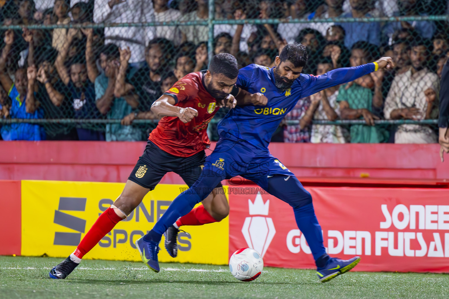 B Eydhafushi vs L Gan in the Final of Golden Futsal Challenge 2024 was held on Thursday, 7th March 2024, in Hulhumale', Maldives 
Photos: Ismail Thoriq / images.mv