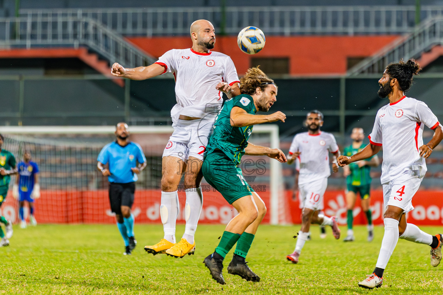 Maziya Sports And Recreation vs Buru Sports Club in Dhivehi Premier League 2025/26 held in National Football Stadium, Male', Maldives on Tuesday, 30th September 2025. Photos: Areef Adam / Images.mv