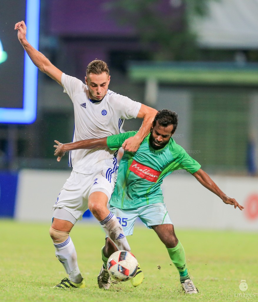 New Radiant Sports Club vs Green Street in STO Male' League in Male', Maldives, Friday, April 28, 2017. (Images.mv Photo/ Hussain Sinan). 