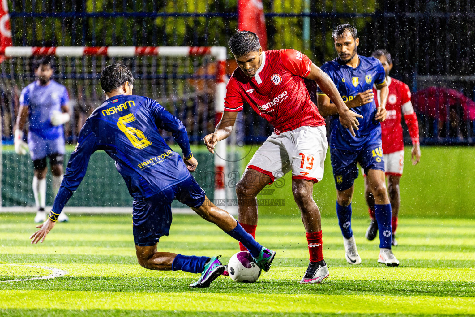 United V vs CC Sports Club in Semi Final of Eydhafushi Futsal Cup 2024 was held on Monday , 15th April 2024, in B Eydhafushi, Maldives Photos: Nausham Waheed / images.mv