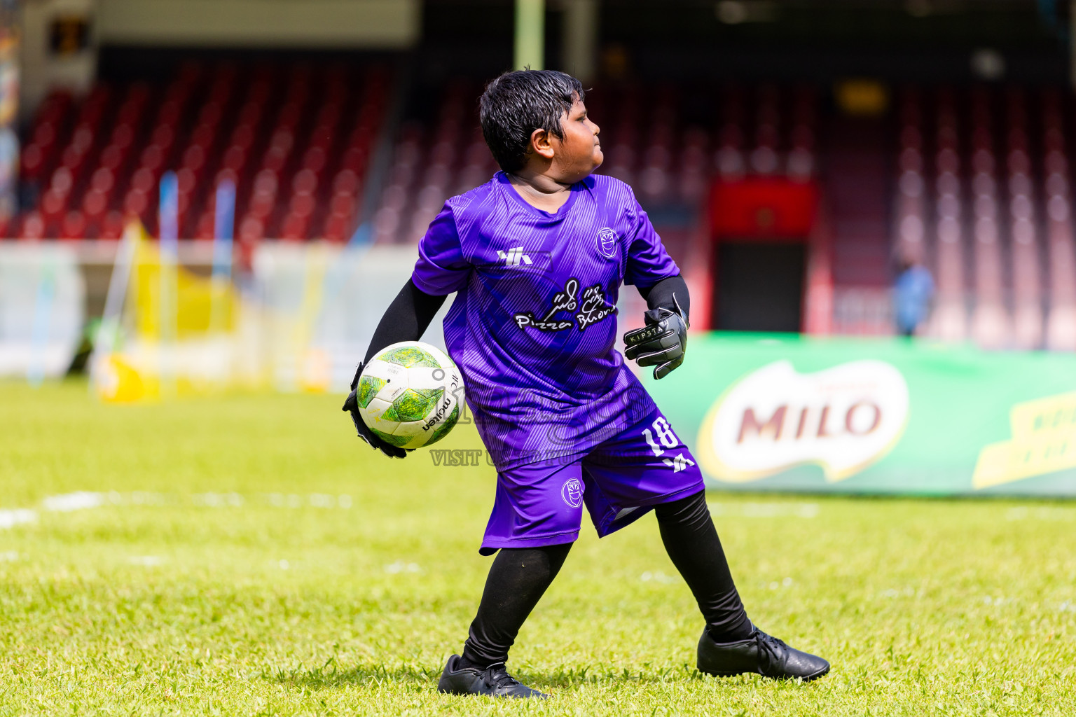 Day 2 of Under 10 MILO Academy Championship 2024 was held at National Stadium in Male', Maldives on Saturday, 27th April 2024. Photos: Nausham Waheed / images.mv