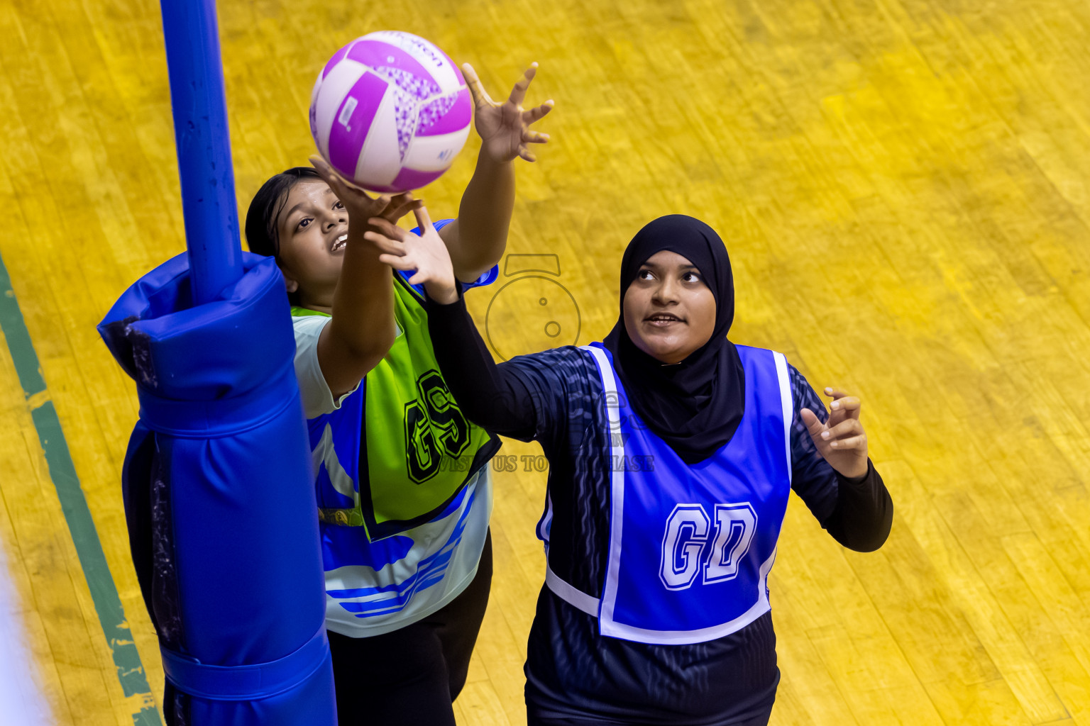 United Unity SV vs SC Shinning Star in Day 2 of 24th Milo Netball Association Championship held in Social Center at Male', Maldives on Tuesday, 2nd September 2025. Photos: Nausham Waheed / images.mv