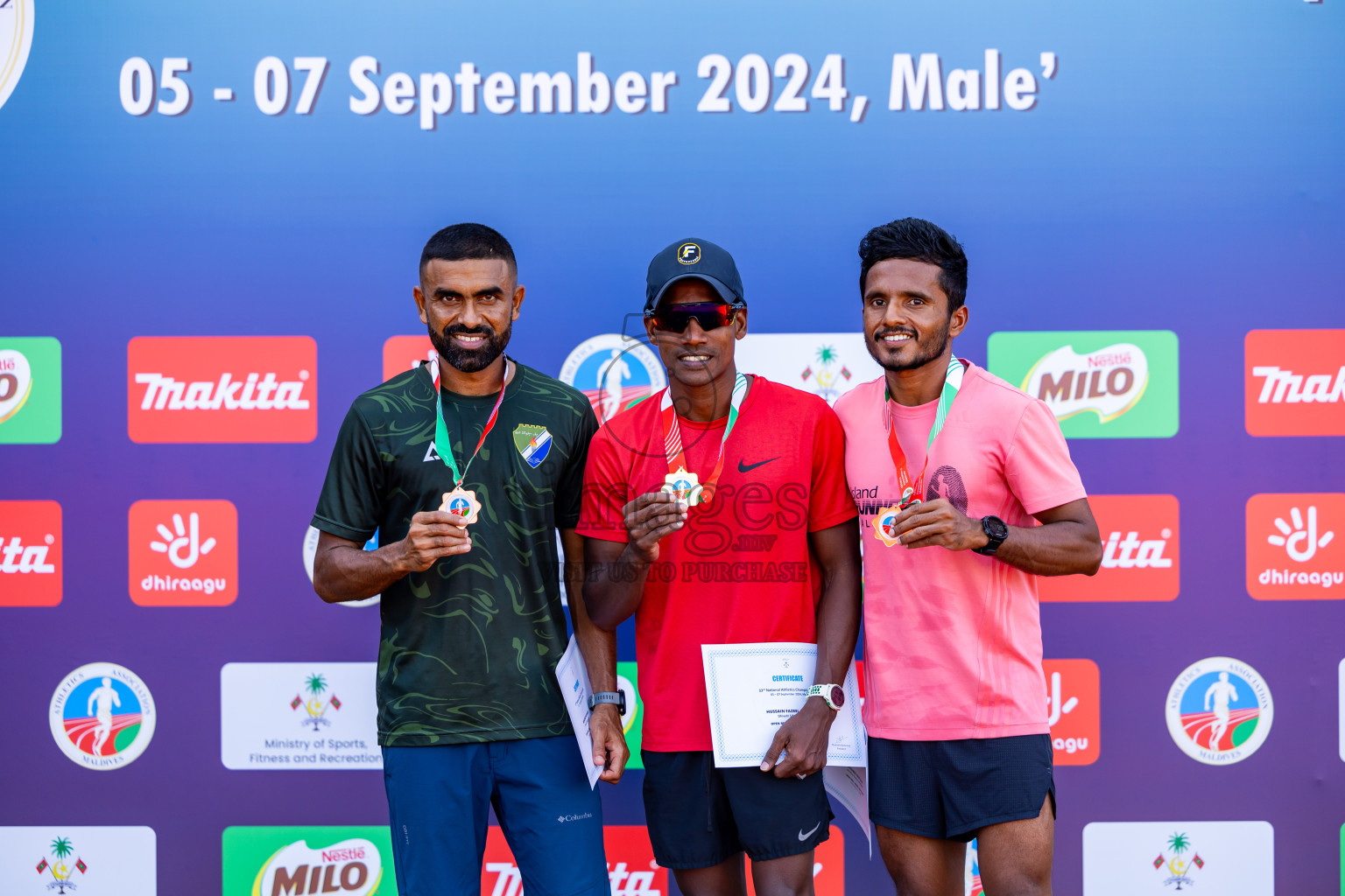 Day 1 of 33rd National Athletics Championship was held in Ekuveni Track at Male', Maldives on Thursday, 5th September 2024. Photos: Nausham Waheed / images.mv