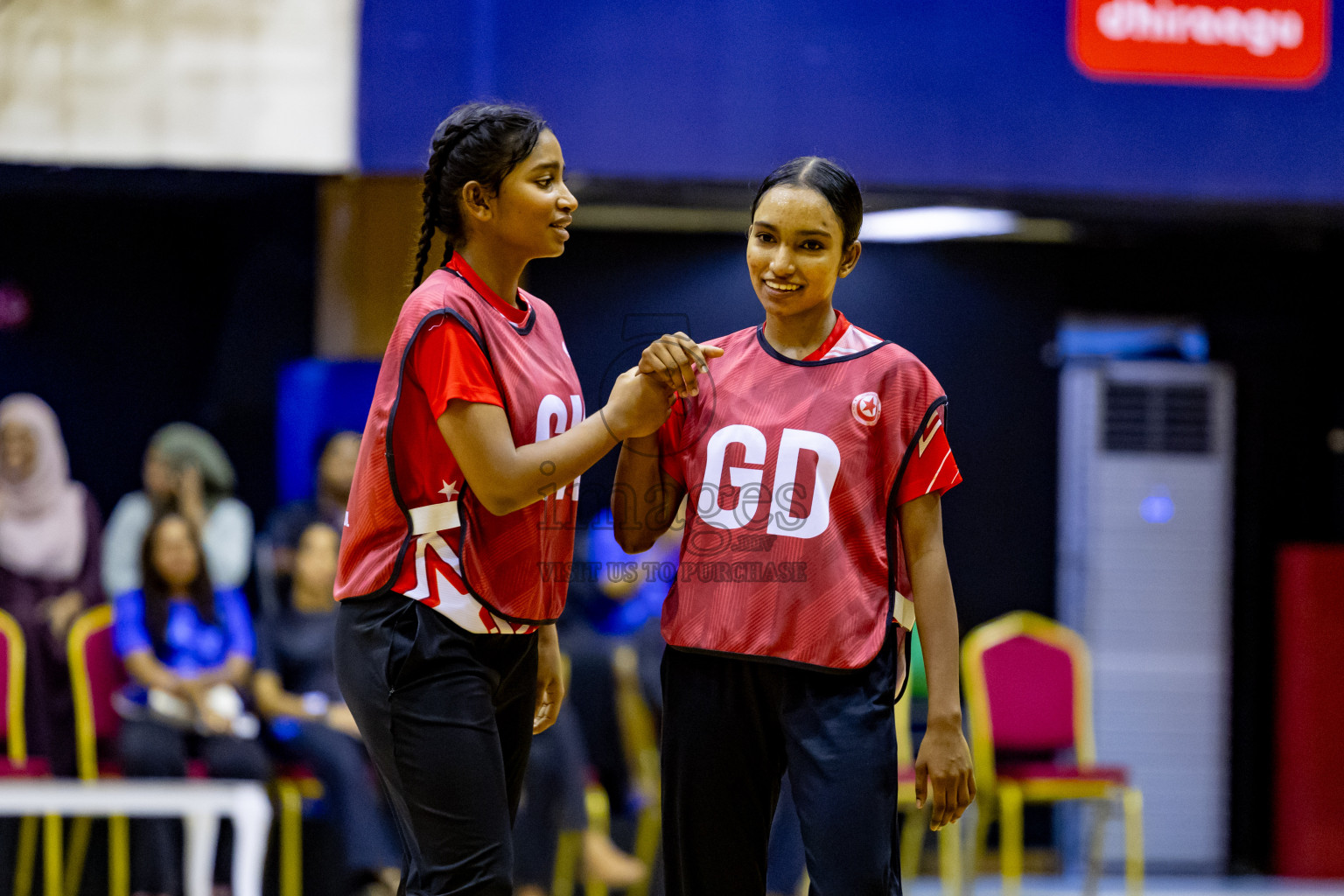 Day 4 of 25th Inter-School Netball Tournament was held in Social Center at Male', Maldives on Monday, 12th August 2024. Photos: Nausham Waheed / images.mvbv c