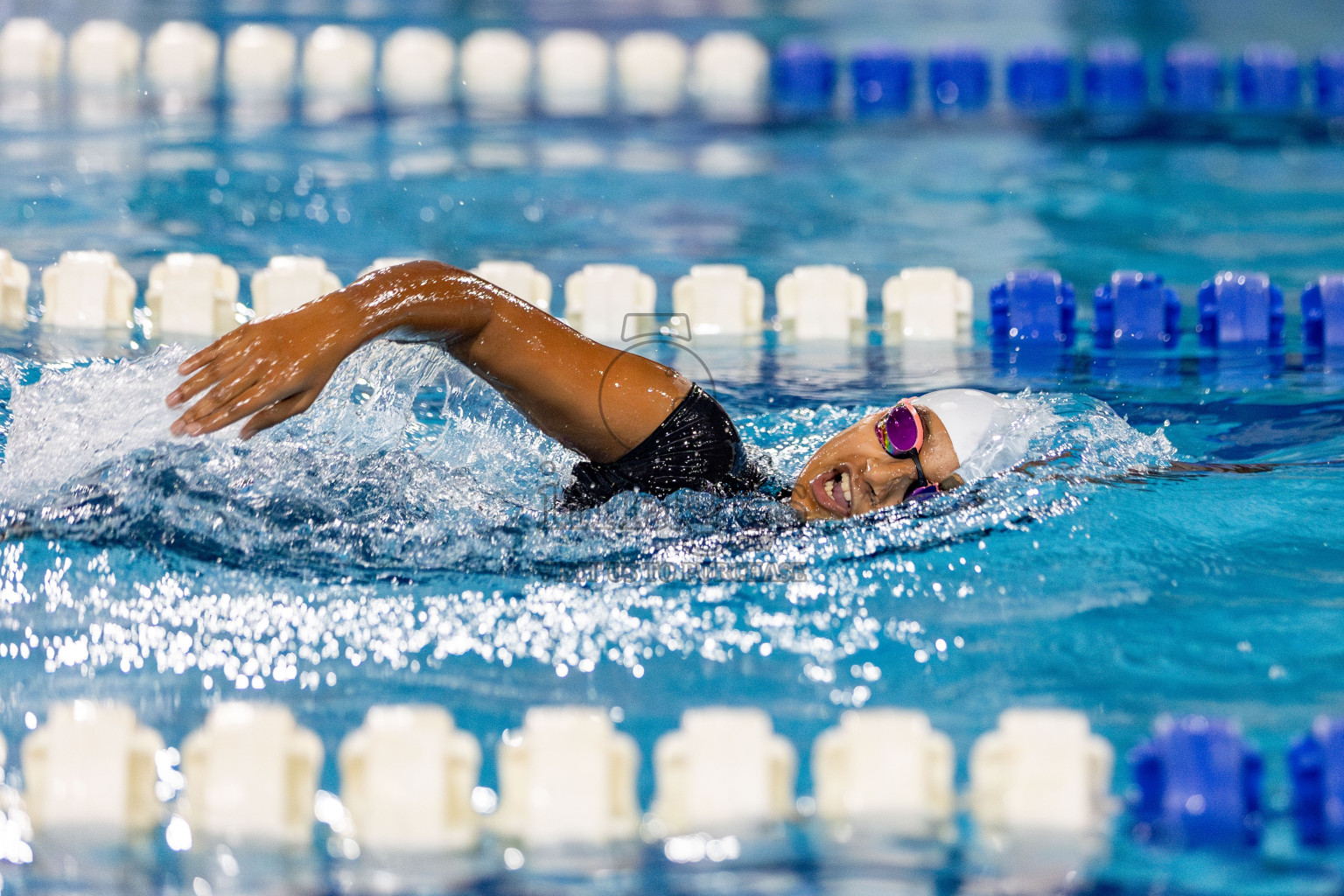 Day 2 of National Swimming Competition 2024 held in Hulhumale', Maldives on Saturday, 14th December 2024. Photos: Hassan Simah / images.mv