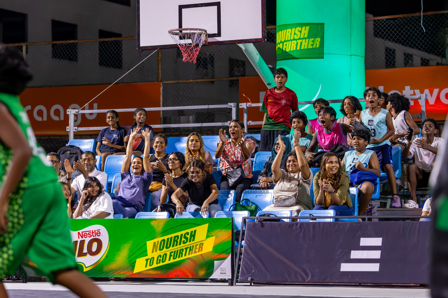 Day 3 of MILO Ramadan 3x3 Challenge 2024 was held in Ekuveni Outdoor Basketball Court at Male', Maldives on Thursday, 14th March 2024.
Photos: Ismail Thoriq / images.mv