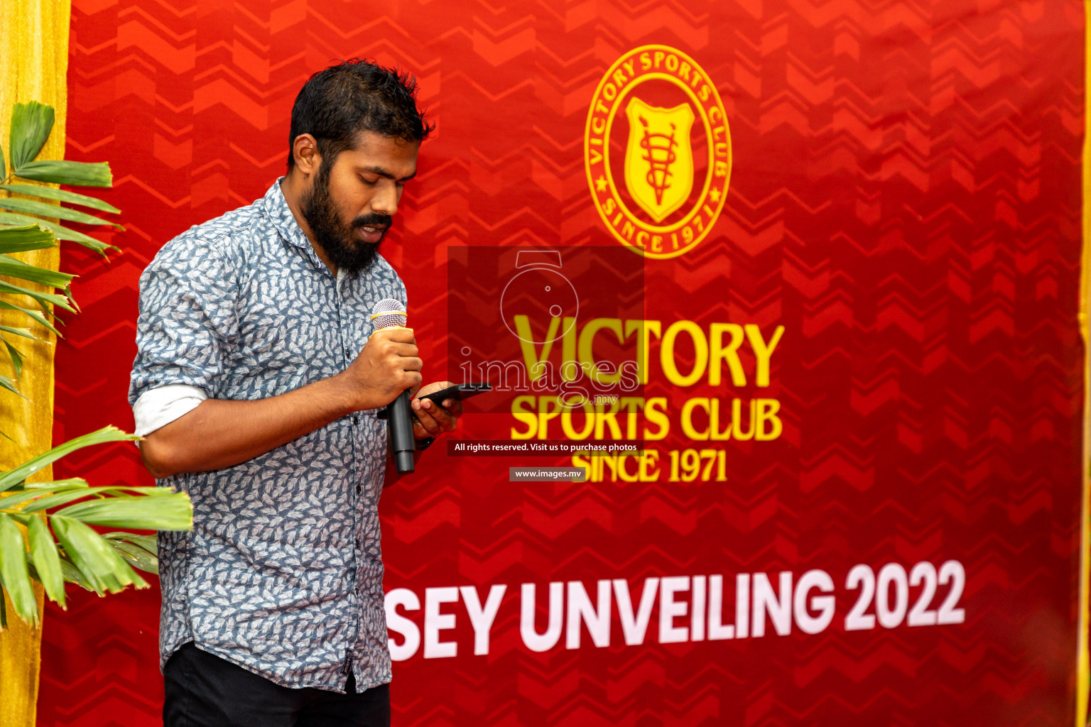 Victory Sports Club Jersey Unveiling 2022 on 14th July 2022, held in Jamaaludheen School Hall, Male', Maldives  Photos: Hassan Simah / Images.mv