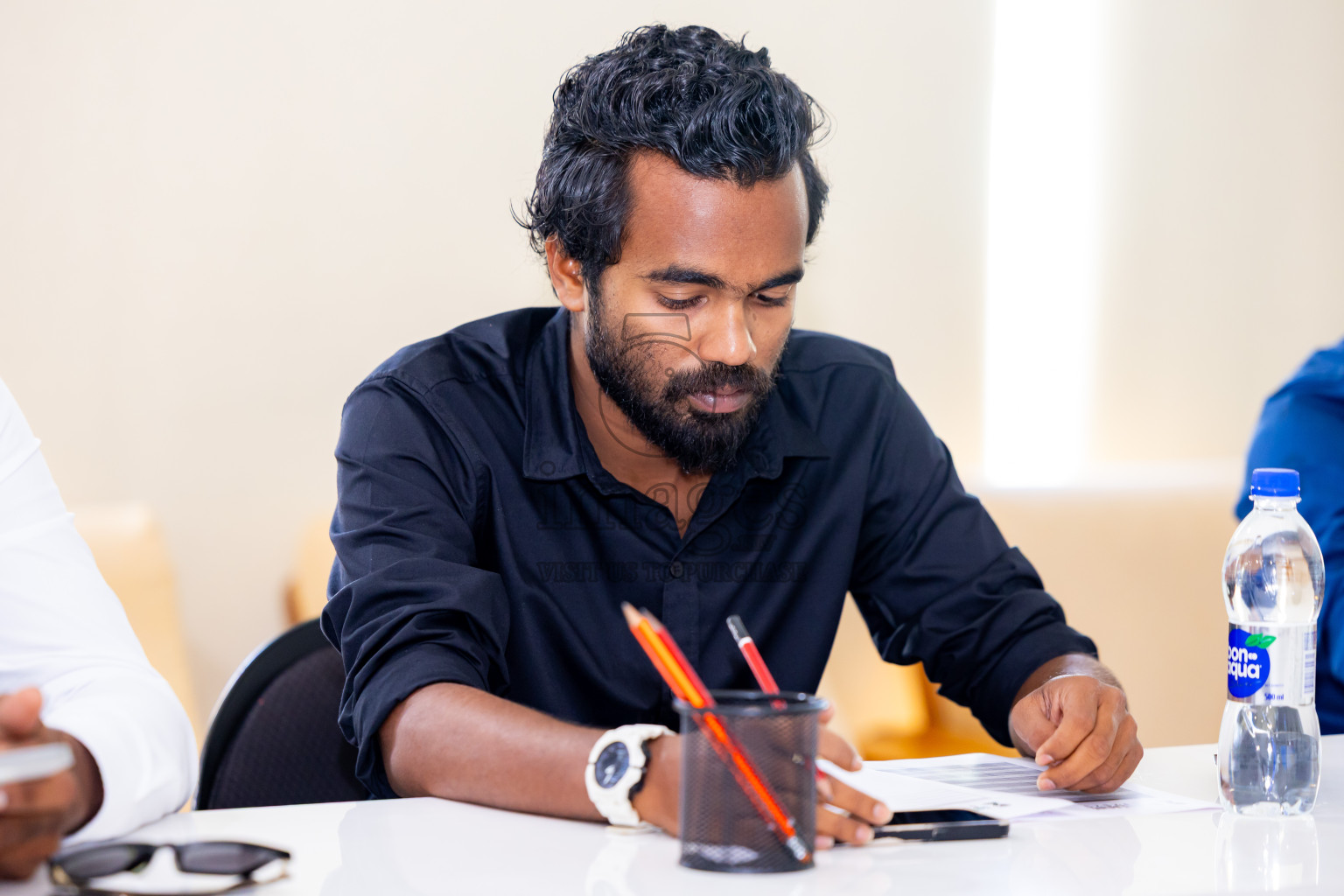 Draw Ceremony of FAM League Cup 2025 held in Male, Maldives, on Wednesday, 30th April 2025 Photos: Nausham Waheed / images.mv