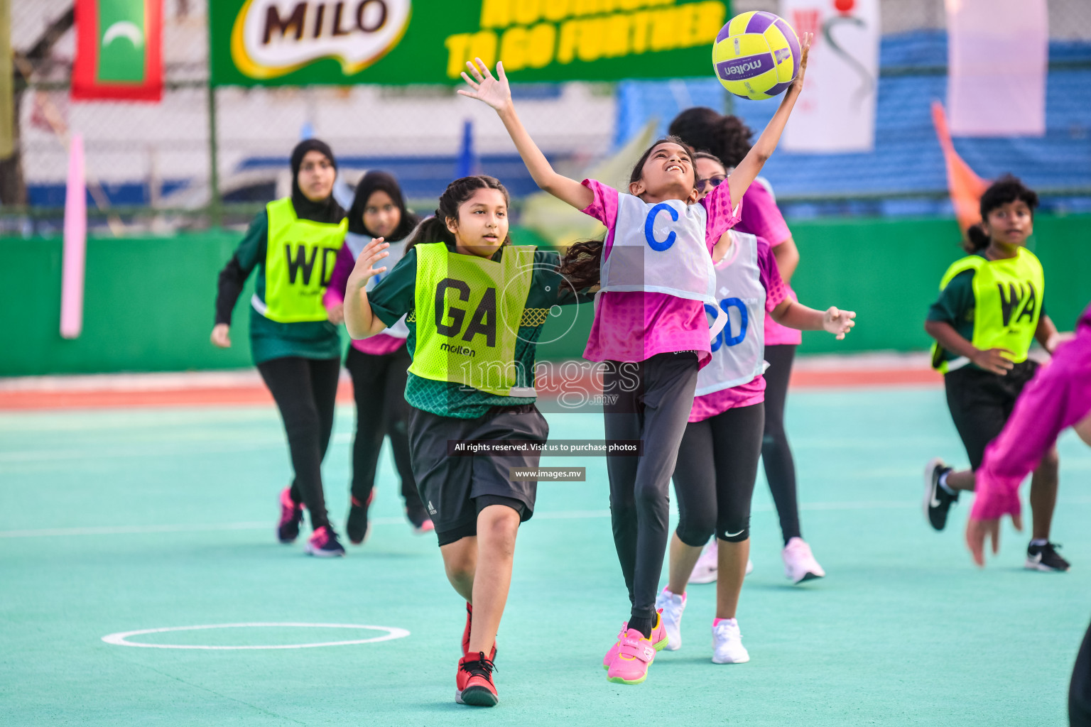 Day 8 of Junior Netball Championship 2022 on 11th March 2022 held in Male', Maldives. Photos by Nausham Waheed