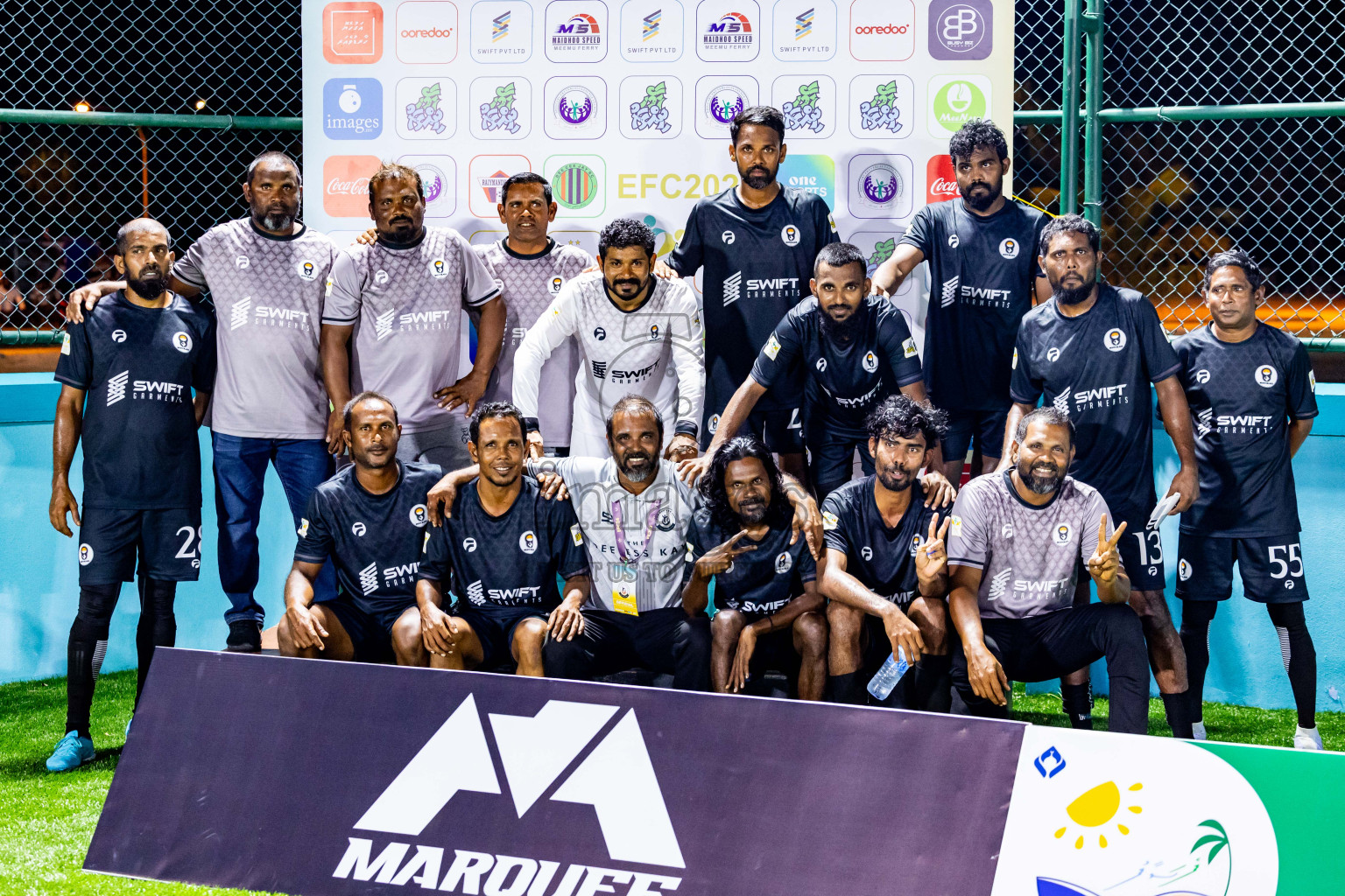 Dee Cee Jay SC vs Much Black in Semi Final of Laamehi Dhiggaru Ekuveri Futsal Challenge 2024 was held on Monday, 29th July 2024, at Dhiggaru Futsal Ground, Dhiggaru, Maldives Photos: Nausham Waheed / images.mv