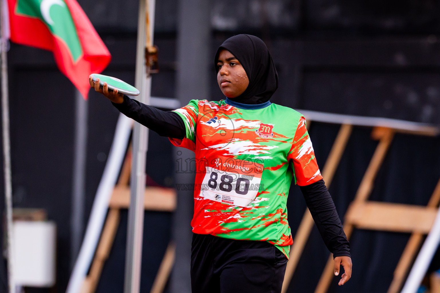 Day 6 of Inter-school Athletics Championship 2025 held in Ekuveni Synthetic Track, Male', Maldives on Sunday, 12th October 2025. Photos by: Nausham Waheed / Images.mv